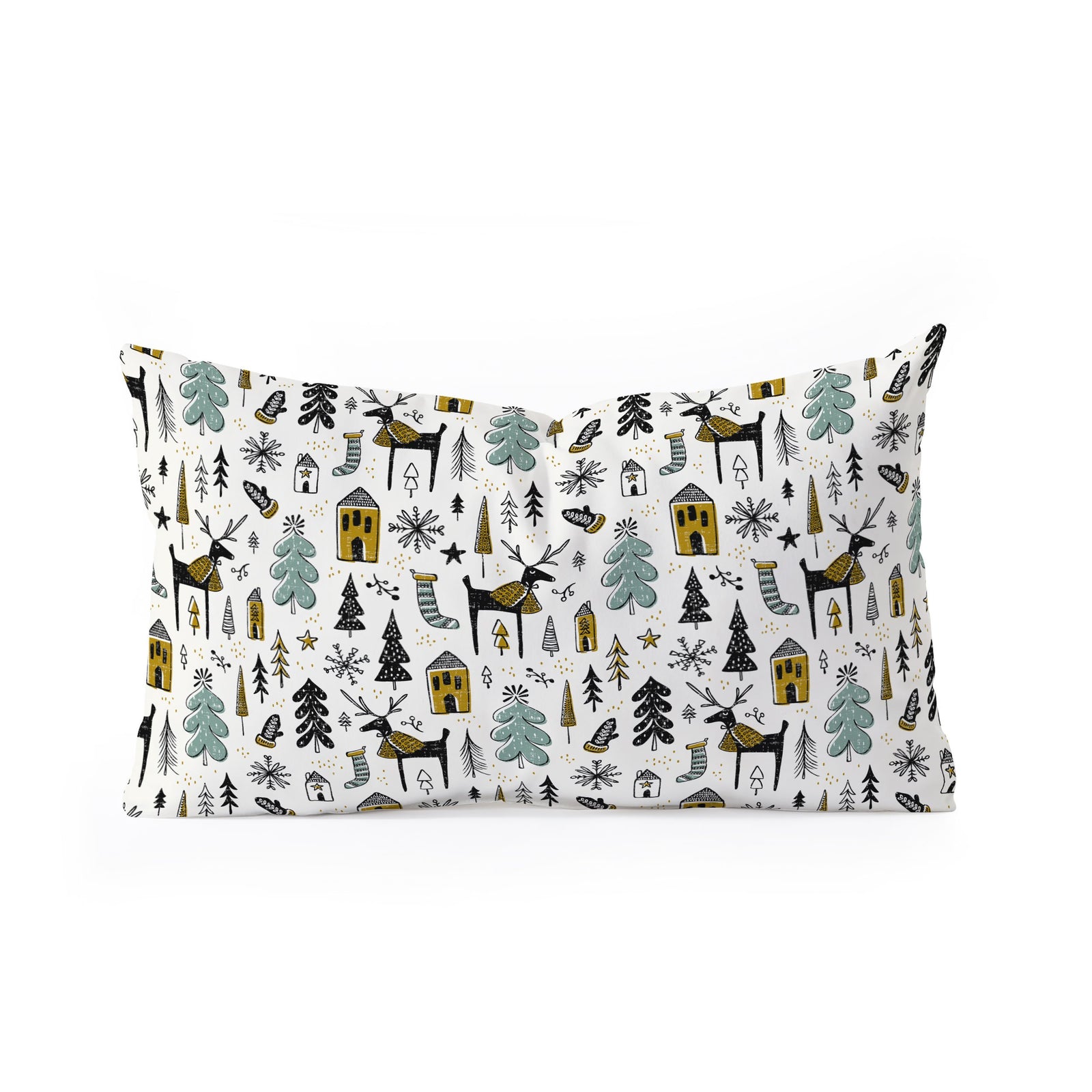 "Ole Christmas Wonderland" Oblong Throw Pillow (DS)