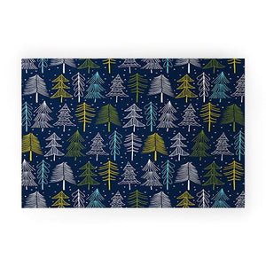 "Ole  Oh Christmas Tree Midnight" Welcome Mat (DS)