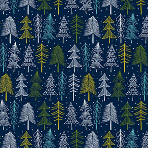 "Ole Oh Christmas Tree Midnight" Shower Curtain (DS)
