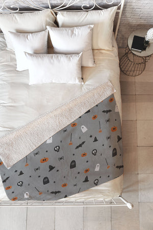 Happy Halloween Fleece Throw Blanket (DS) DD