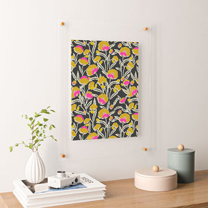 Zebrini Mambo Floral Floating Acrylic Print (DS) DD