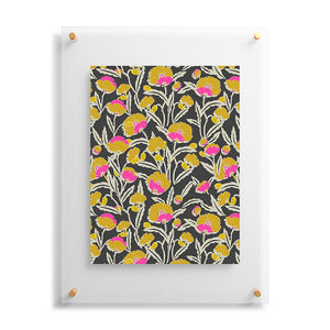 Zebrini Mambo Floral Floating Acrylic Print (DS) DD