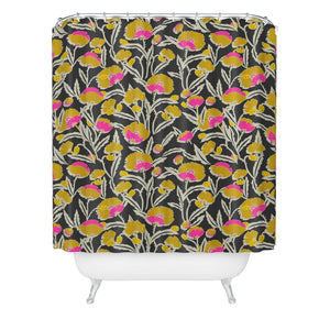 Zebrini Mambo Floral Shower Curtain (DS) DD