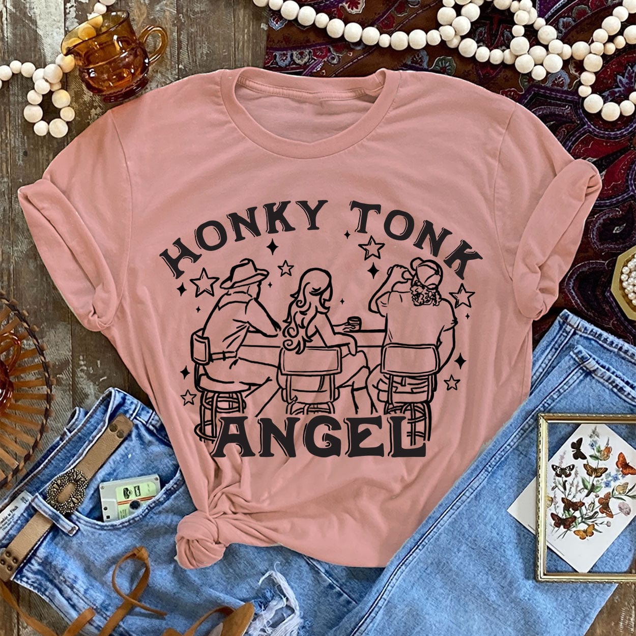 【THREE TIMES】 Angela tee Dogs Graphic Tee For Women | Factory