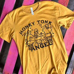 Honky Tonk Angel Graphic Tee (made 2 order) LC