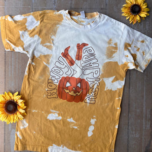 Howdy Pumpkin Cowgirl Legs Graphic Tee (made to order) LC