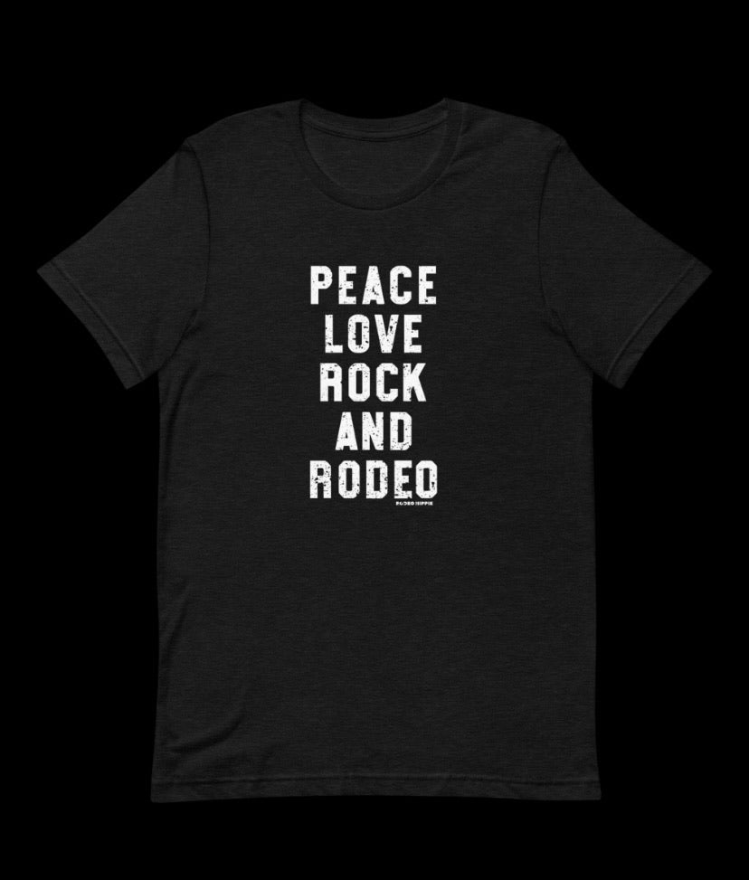 Peace Love Rock & Rodeo Graphic Tee (Made 2 Order) RH