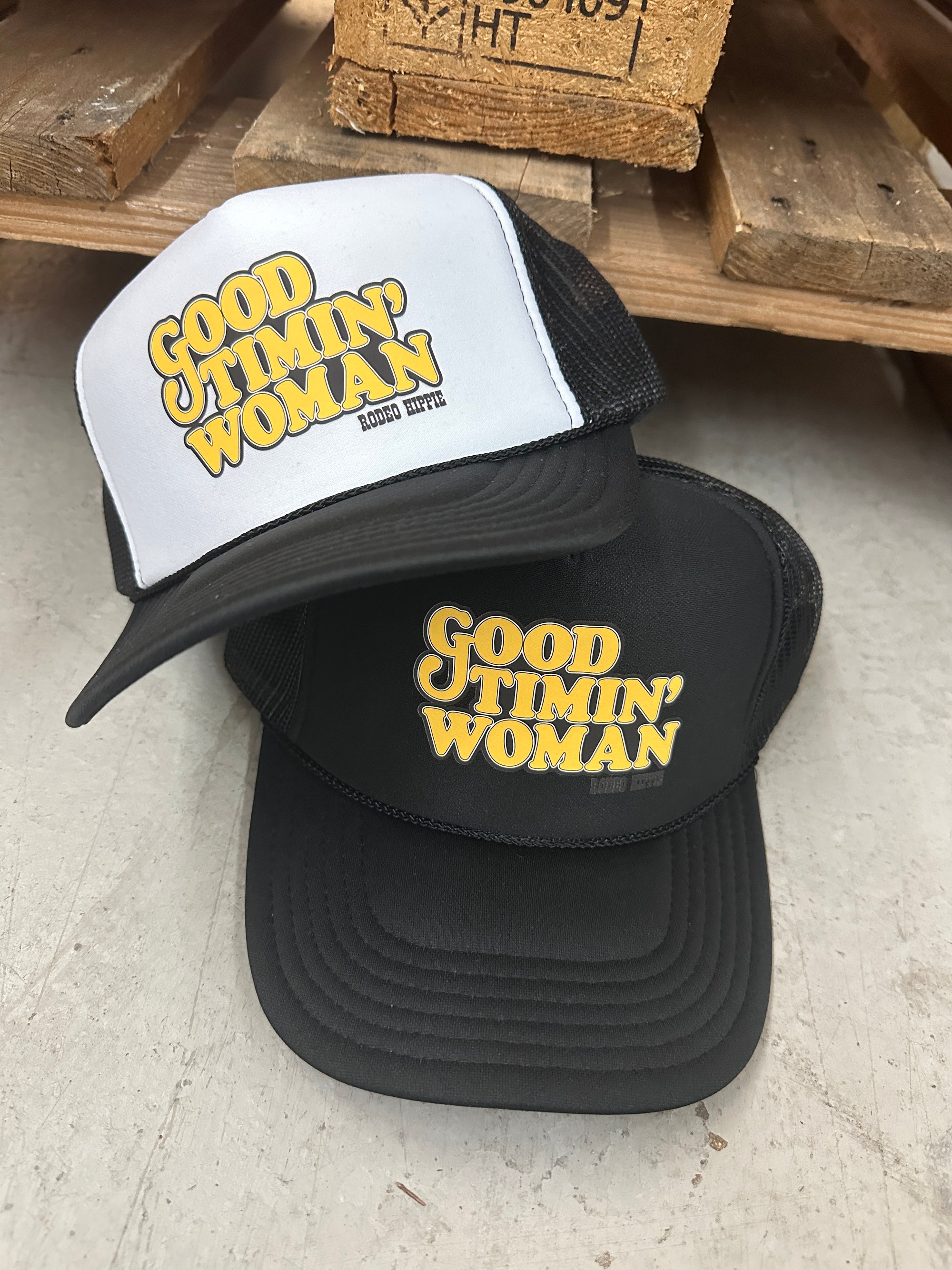 Good Timin' Woman Snap Back Trucker Hats (DS) RH