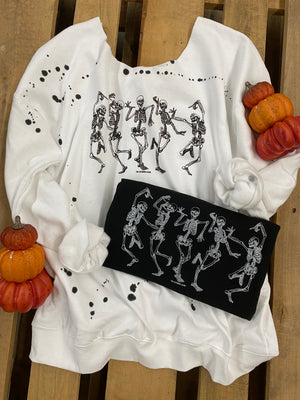 Skeleton Soiree Dancing Skeletons Sweatshirt (made 2 order)