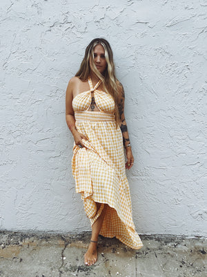 Picnic Date Gingham Maxi Dress