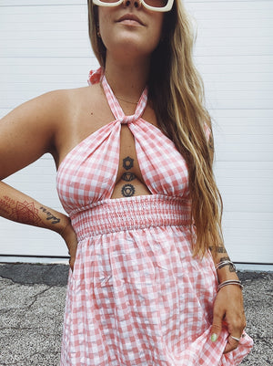 Picnic Date Gingham Maxi Dress