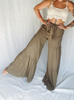 Tiered Up Wide Leg Pants