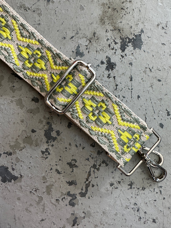 Strap On Embroidered Purse Straps ~ GOLD HARDWARE - Lil Bee's Bohemian