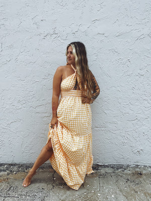 Picnic Date Gingham Maxi Dress