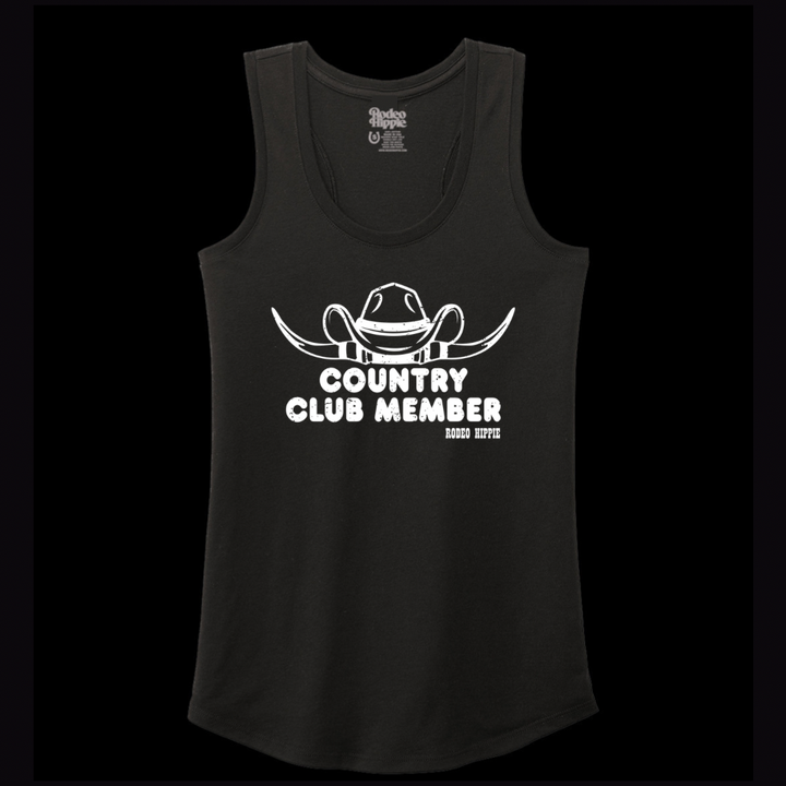 Country Club Member Black Graphic TANK TOP (made 2 order) RH
