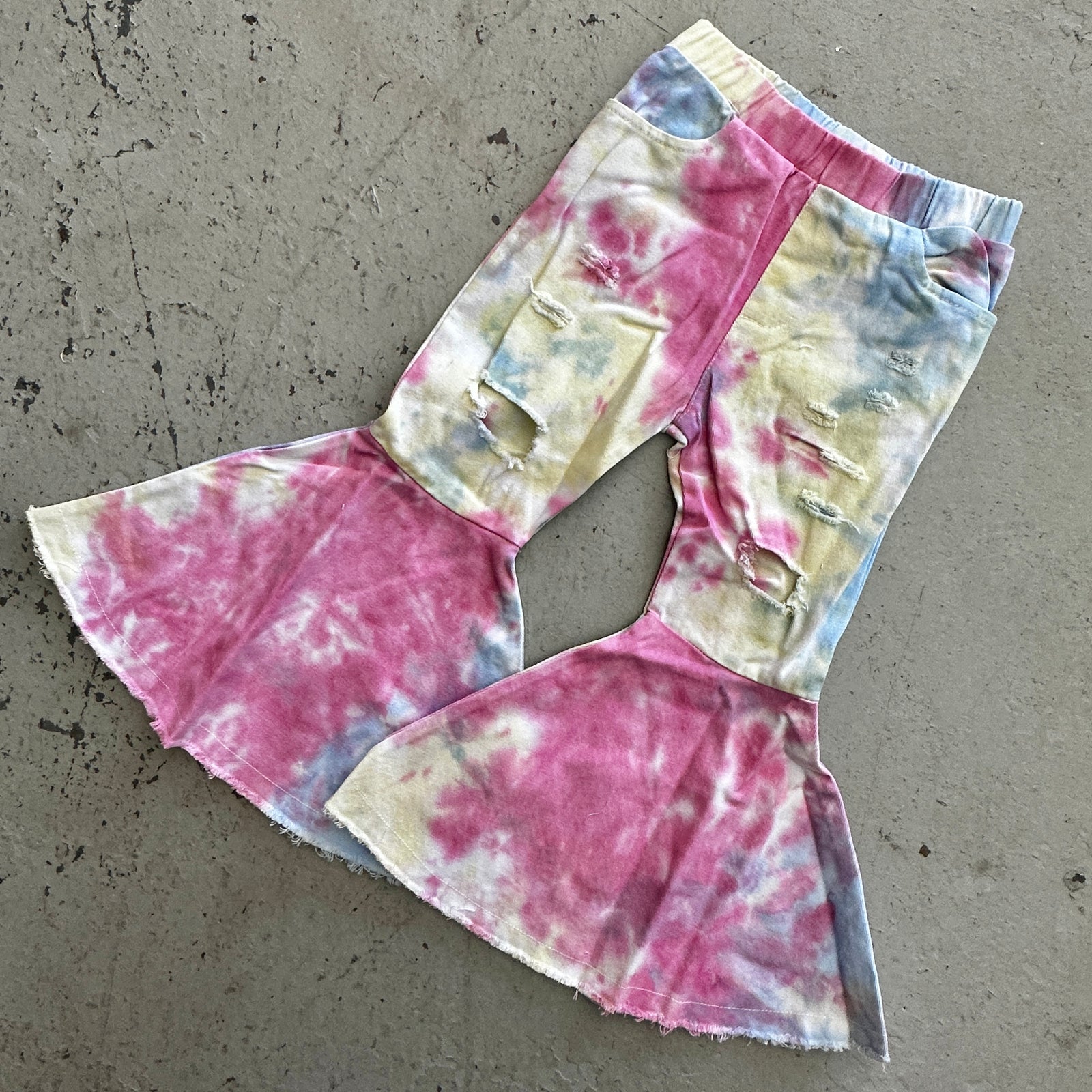 Happy Lil Soul Ruffle Bell Bottom Flare Jeans