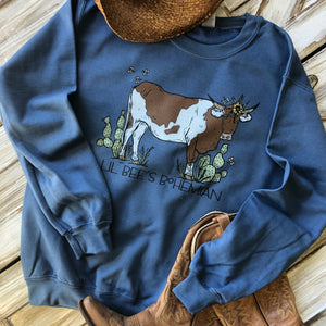 Cattle Call Brown & White Spotted Cow Sweatshirts