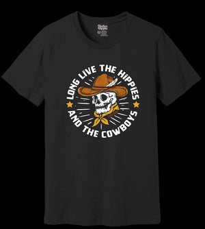 Long Live The Hippies And The Cowboys Graphic Tee (Made 2 Order) RH