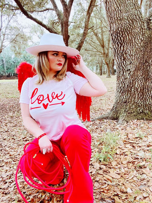 "Ole Love Is in the  Air" Graphic Tee~ FINAL SALE
