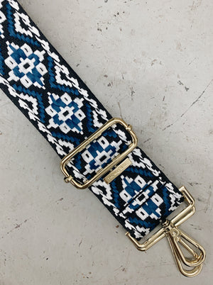 Strap On Embroidered Purse Straps ~ GOLD HARDWARE