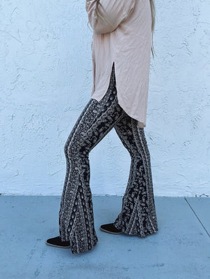 Object Of My Desire Boho Floral Print Flare Pants