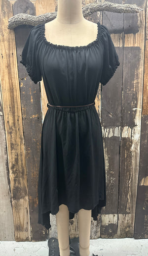 Black Ruffle Sleeve Dress ~ Size 1XL ~ Queen Bee’s Closet #848