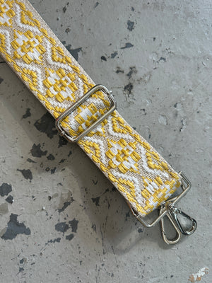 Strap On Embroidered Purse Straps ~ SILVER HARDWARE - Lil Bee's Bohemian
