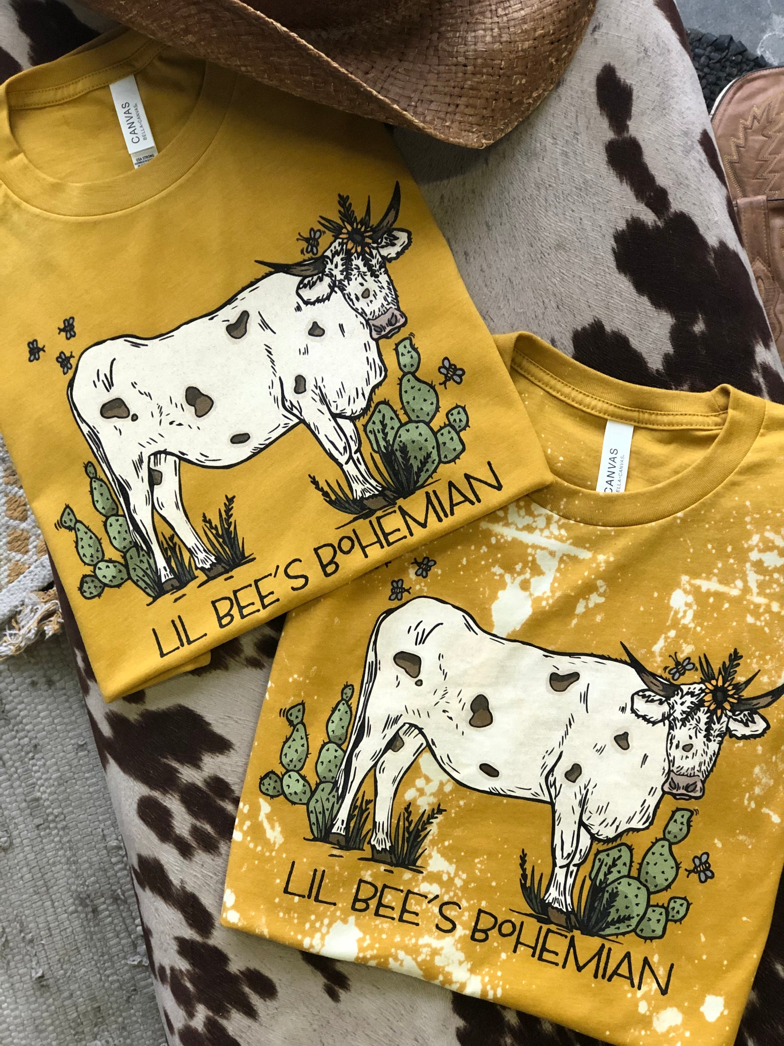 Dairy Queen Cactus Patch Cow Graphic Tee (made 2 order) LC