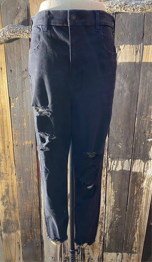 Distressed Black Skinny Jeans ~ Size 14 ~ Queen Bee’s Closet #518