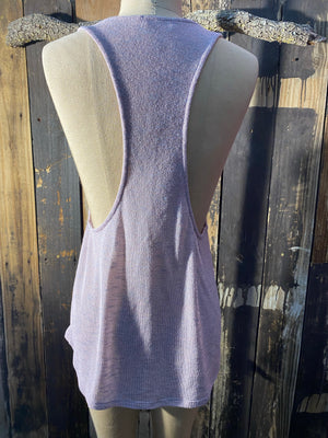 Lavender Anchor Knit Tank Top ~ Size S ~ Queen Bee’s Closet #273