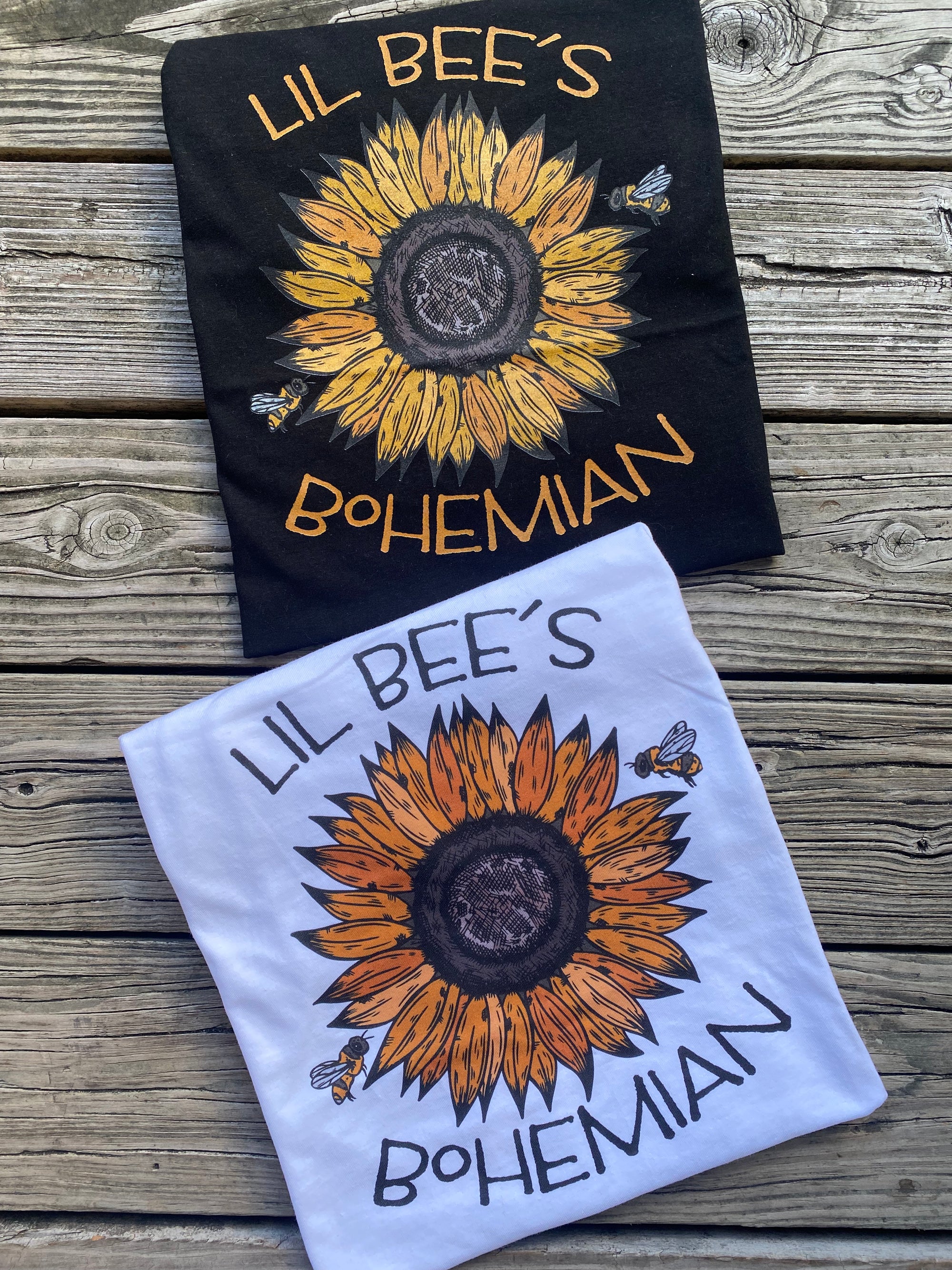 Lil Bee's Sunflower Logo Graphic Tee (made 2 order) LC