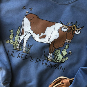 Cattle Call Brown & White Spotted Cow Sweatshirts