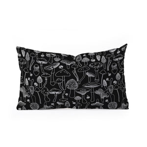 "Ole Marcella Mushrooms" Oblong Throw Pillow (DS)