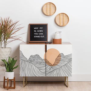 "Ole Mountain Lines" Credenza (DS)