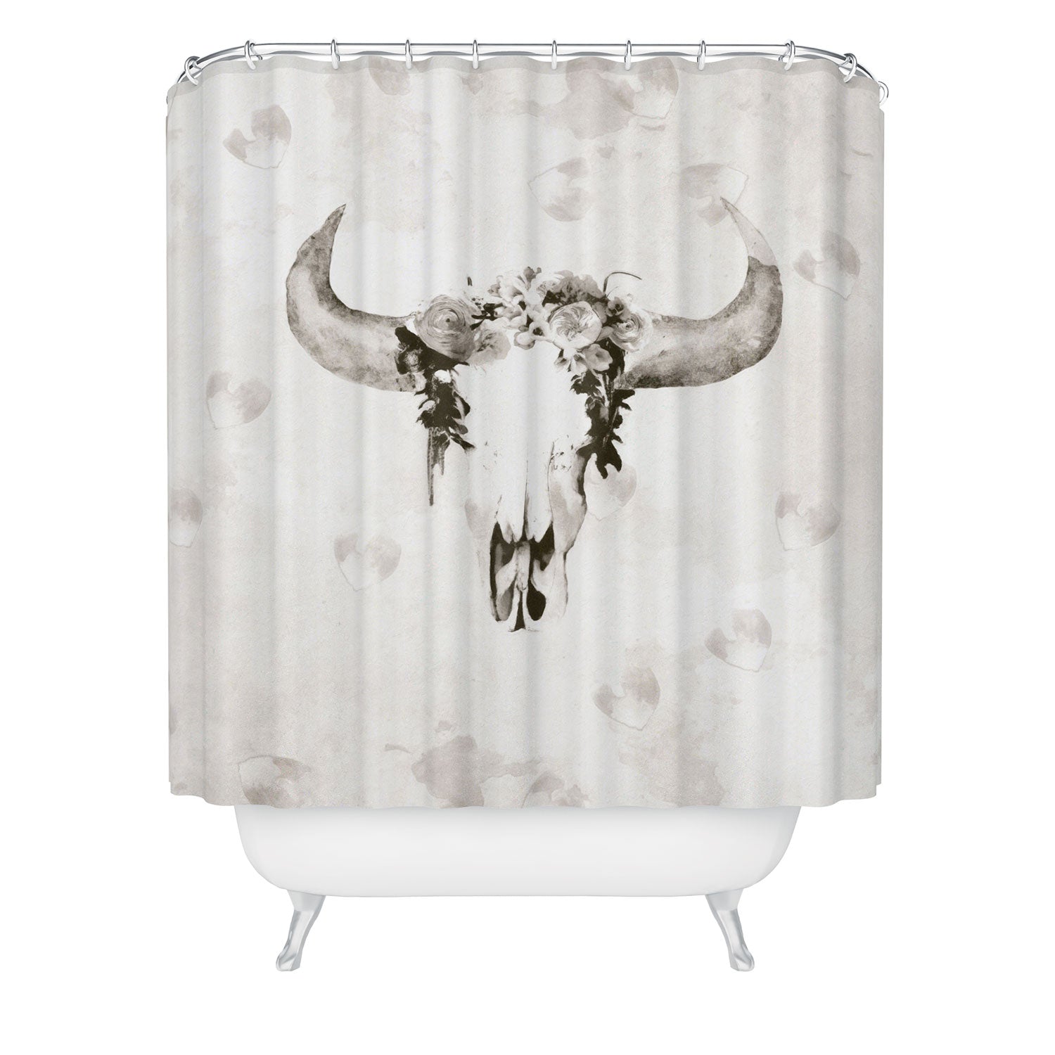 Romantic Buffalo Shower Curtain (DS) DD
