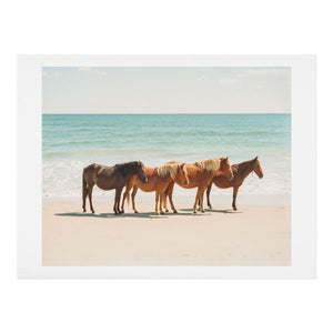Summer Beach Horses Art Print (DS) DD