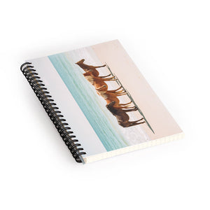 Summer Beach Horses Spiral Notebook (DS) DD