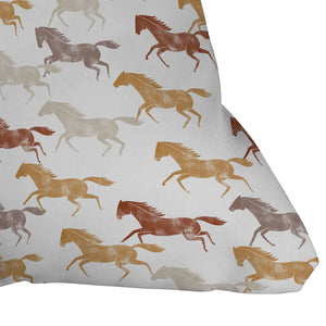Wild Horses Indoor / Outdoor Throw Pillows (DS)
