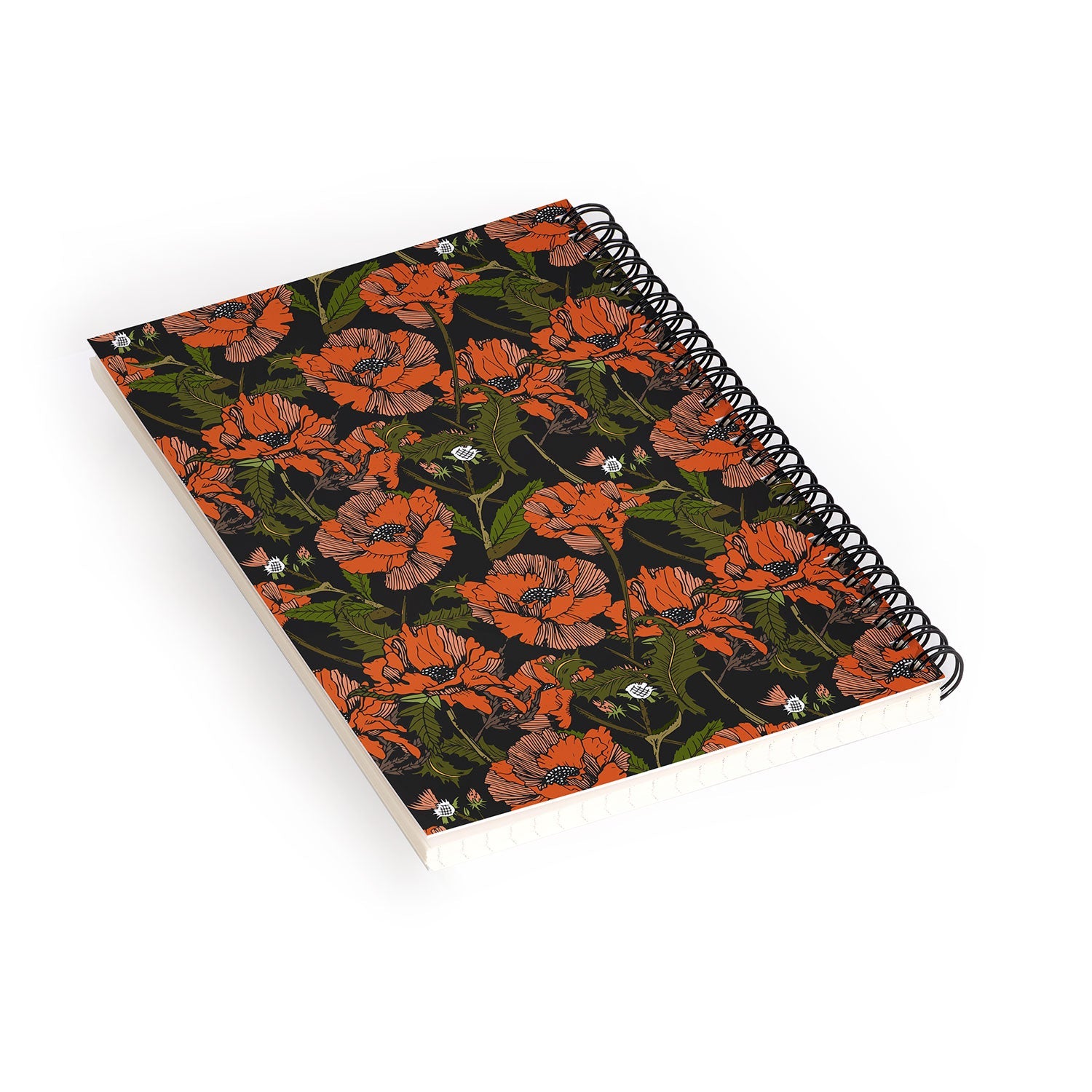 Autumn Poppies Spiral Notebook (DS) DD