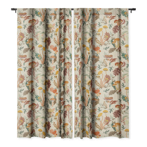 "Ole Colorful Mushrooms" Blackout Window Curtains (DS)