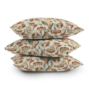 "Ole Colorful Mushrooms" Indoor / Outdoor Throw Pillows (DS)