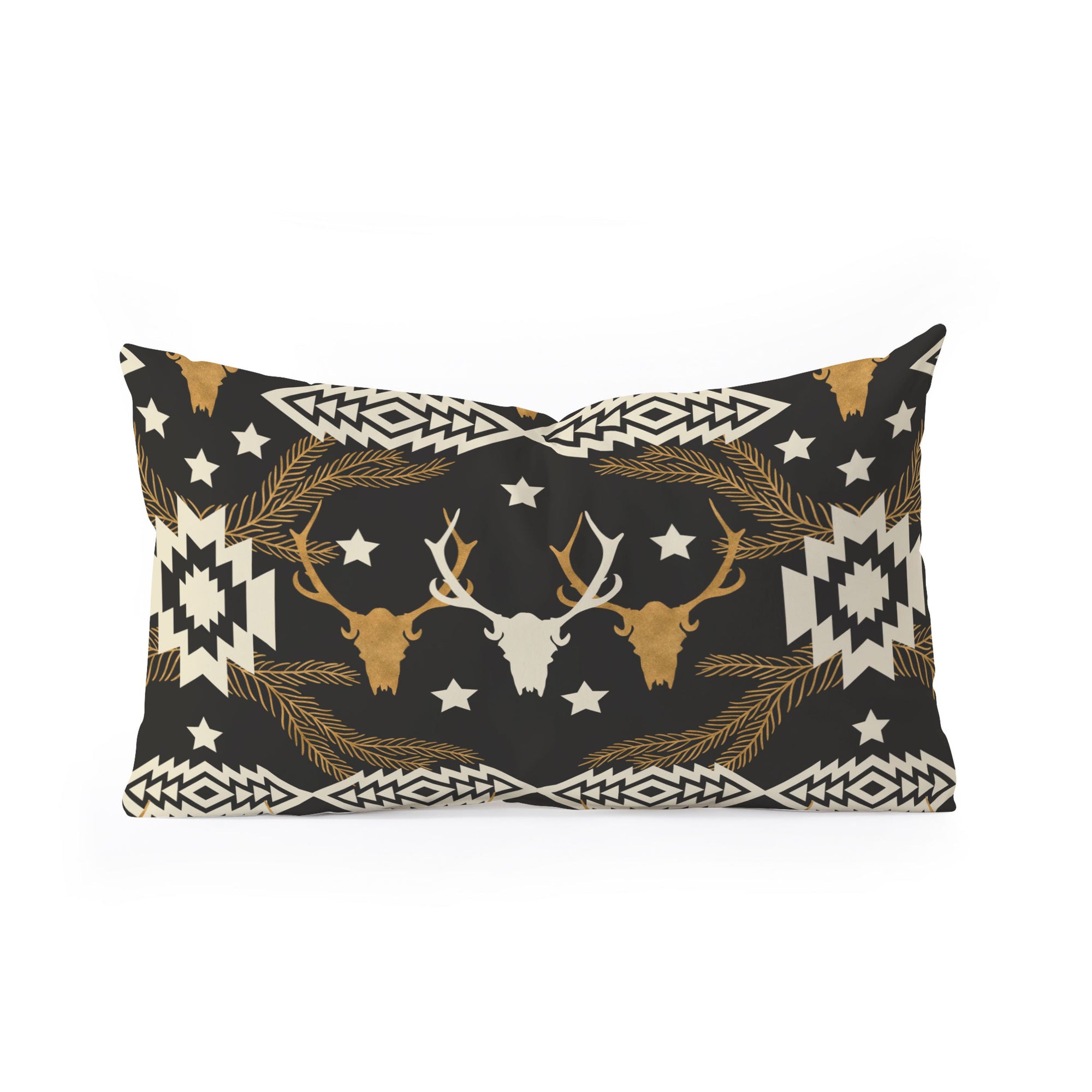 "Ole Bohemian Nomad" Oblong Throw Pillow (DS)