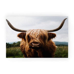 Scottish Highland Cattle Welcome Mat (DS)