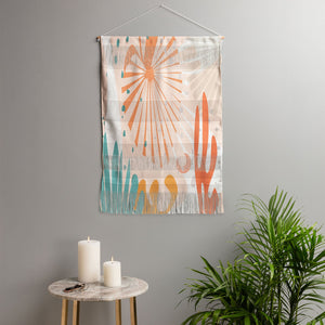 "Ole Desertica" Woven Fringe Wall Hanging (DS)
