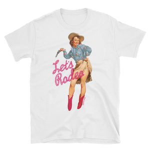 Let's Rodeo Pin Up Cowgirl Western Graphic Tee (made 2 order) LC