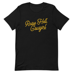 Raise Hell, Cowgirl Graphic Tee (Made 2 Order) RH