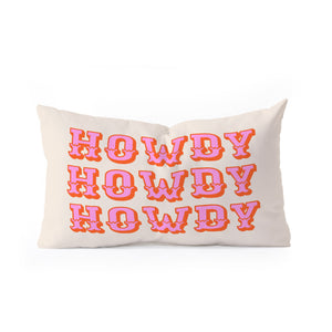 "Ole Howdy Y'all" Oblong Throw Pillow (DS)