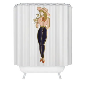 "Ole Pretty Cowgirl" Shower Curtain (DS)