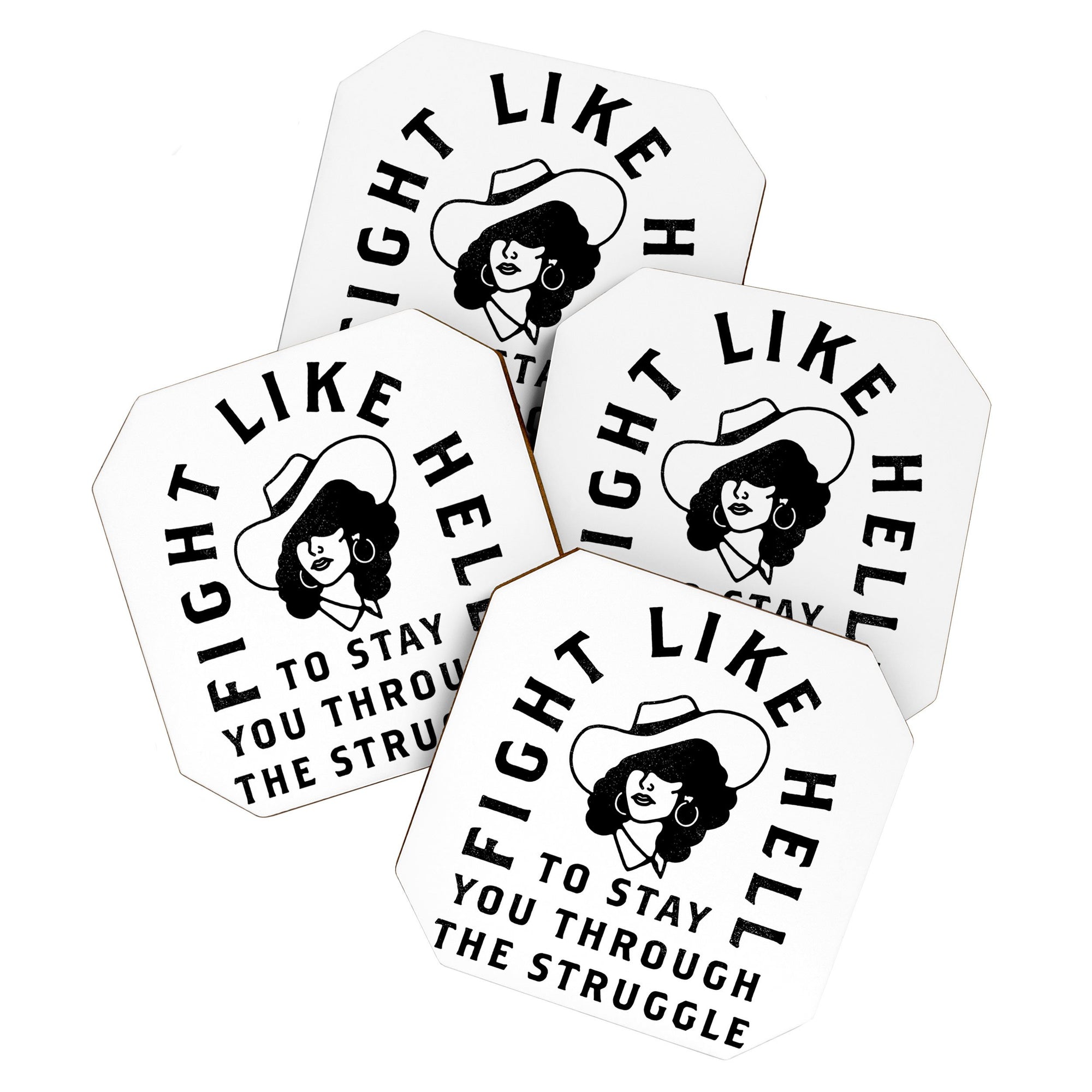"Ole Stay You" 4 Piece Coaster Set (DS)