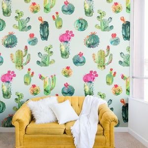 "Ole Cacti Party" Wall Mural (DS)